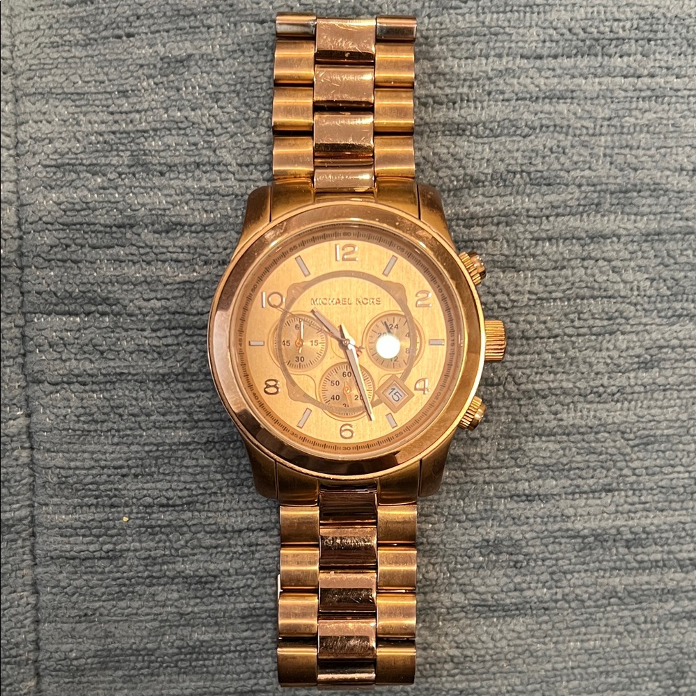 Michael Kors Rose Gold Chronograph Watch